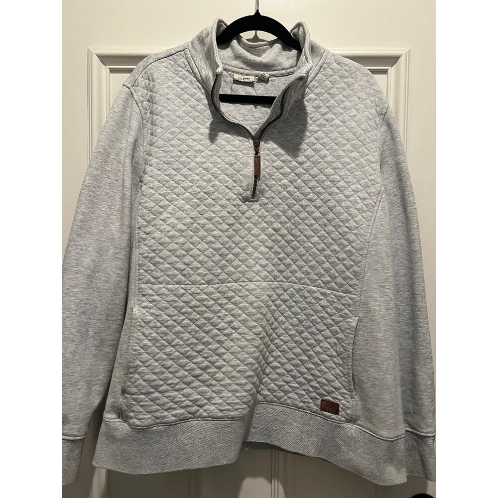 LL Bean Women's Quilted Quarter-Zip Pullover 3X